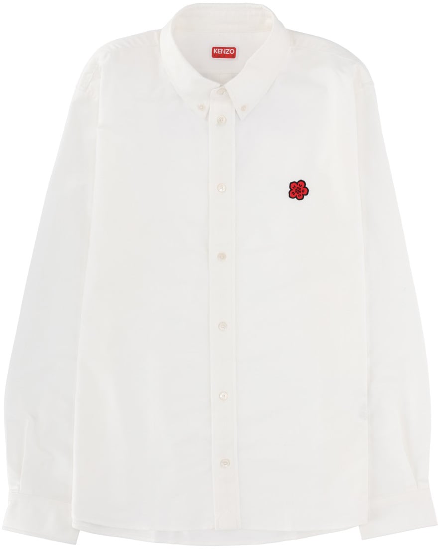Kenzo "BOKE FLOWER" LOGO SHIRT Wit