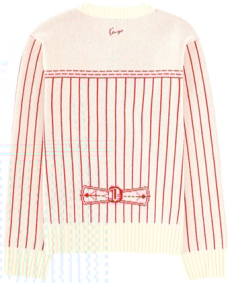 Kenzo CARIGAN "TROMPE L'OEIL" Wit