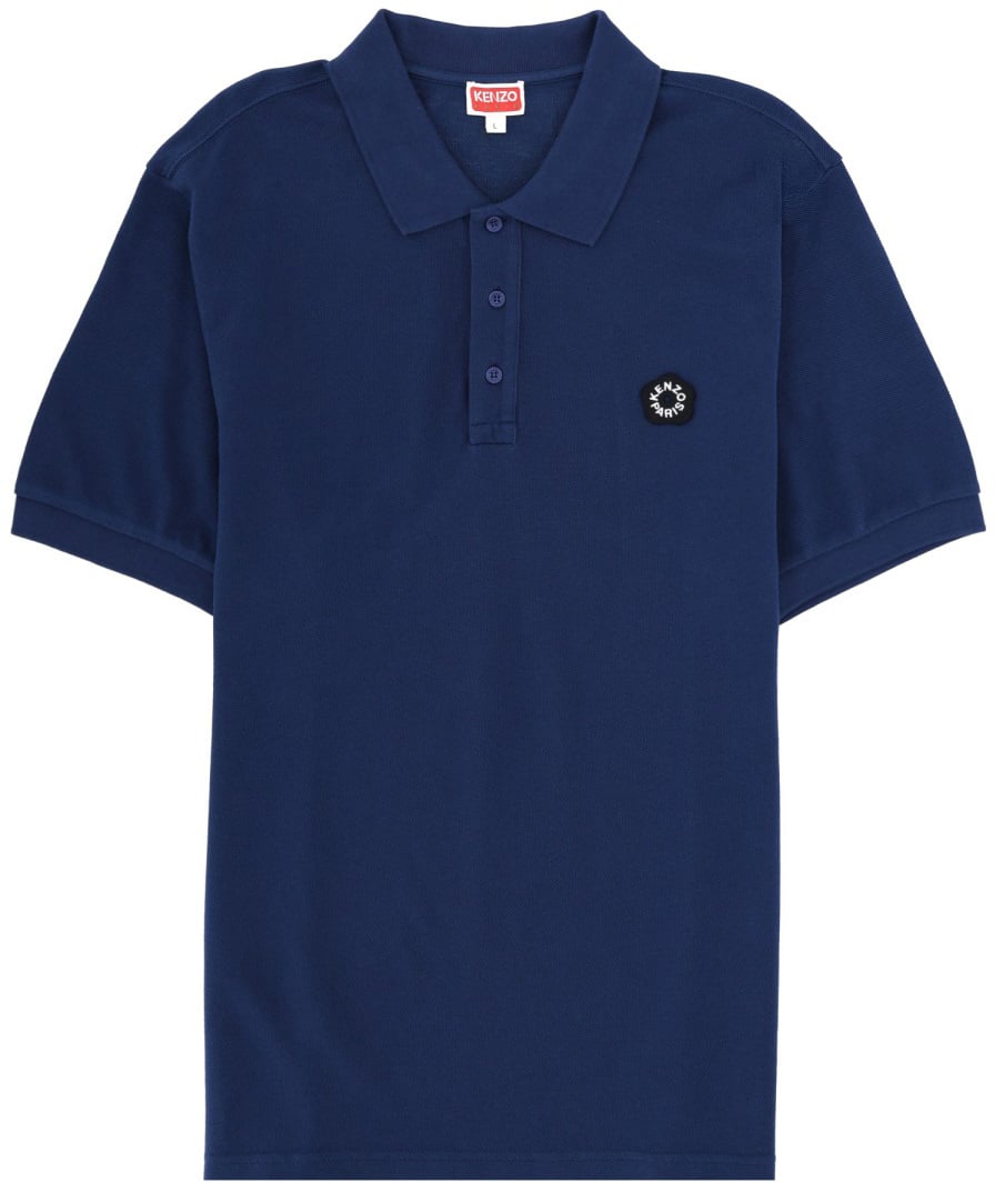 Kenzo "BOKE FLOWER" POLO SHIRT Blauw