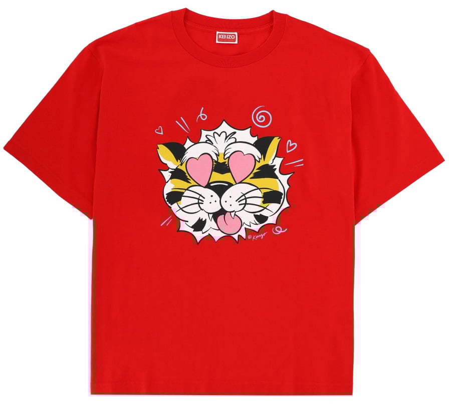Kenzo "KENZO WILD TIGER" T-SHIRT Rood