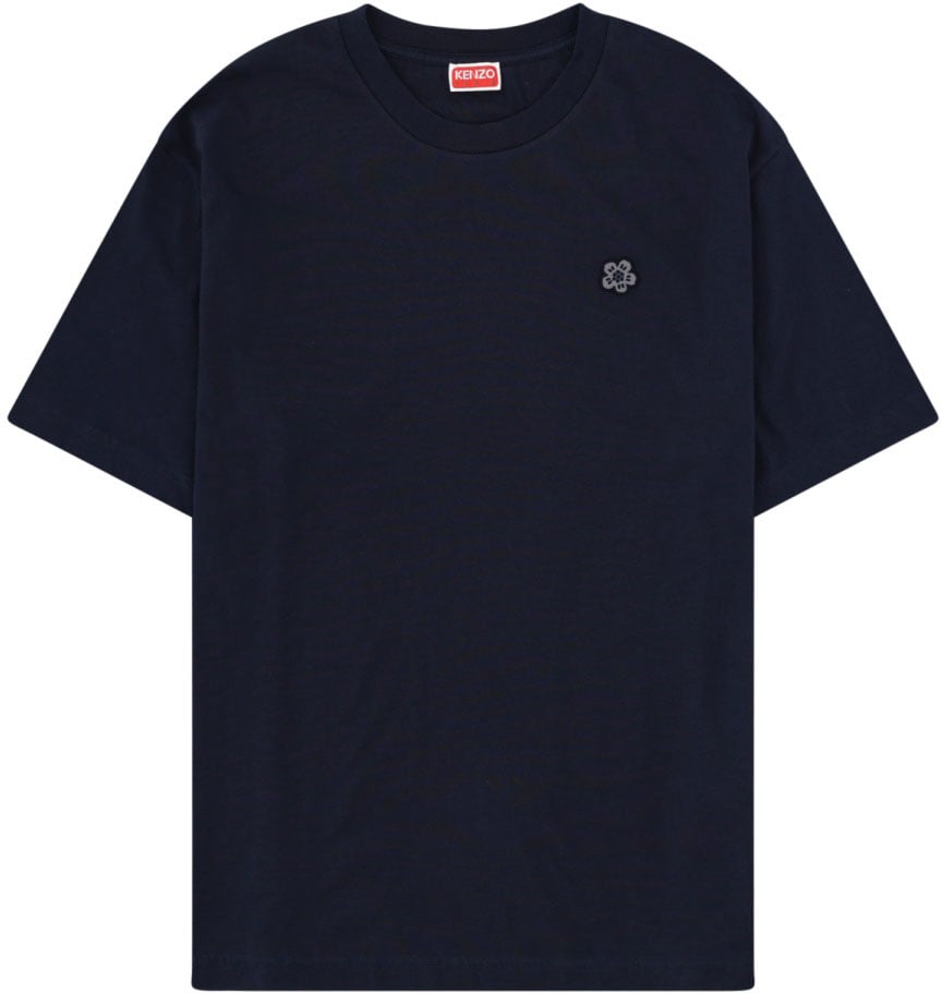 Kenzo T-SHIRT WITH "BOKE FLOWER" EMBROIDERY Blauw