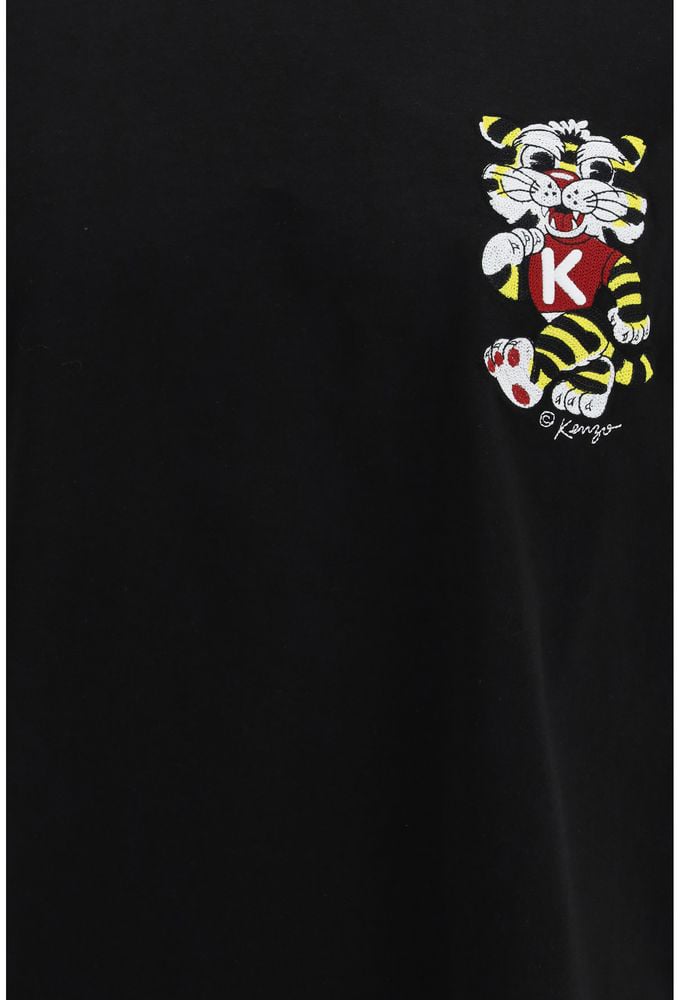 Kenzo Black Cotton T-Shirt Zwart