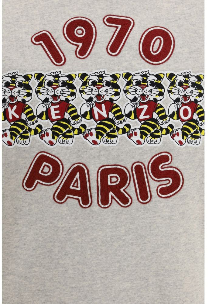 Kenzo Gray Cotton Sweatshirt Grijs