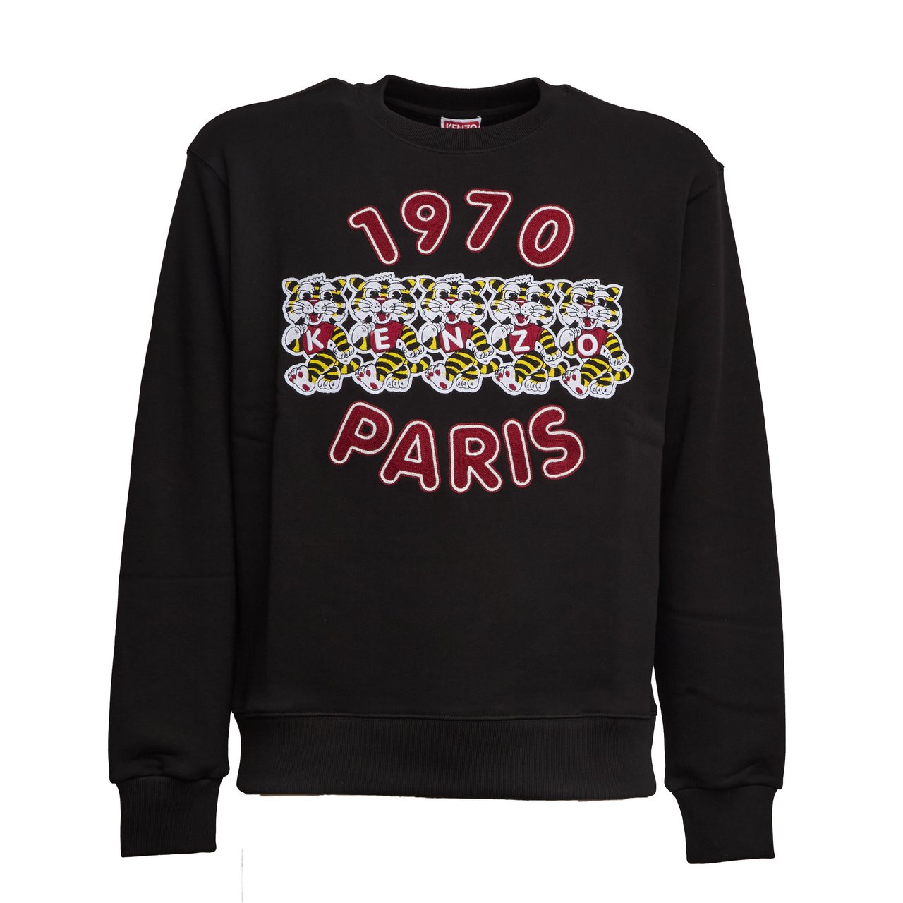 Kenzo Wild Tiger Embroidered Over Sweatshirt Zwart