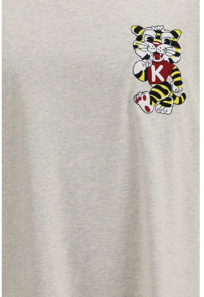 Kenzo Gray Cotton Sportswear Grijs