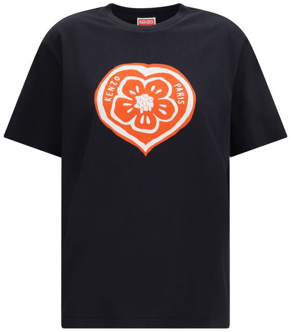 Kenzo Black Cotton T-Shirt Zwart
