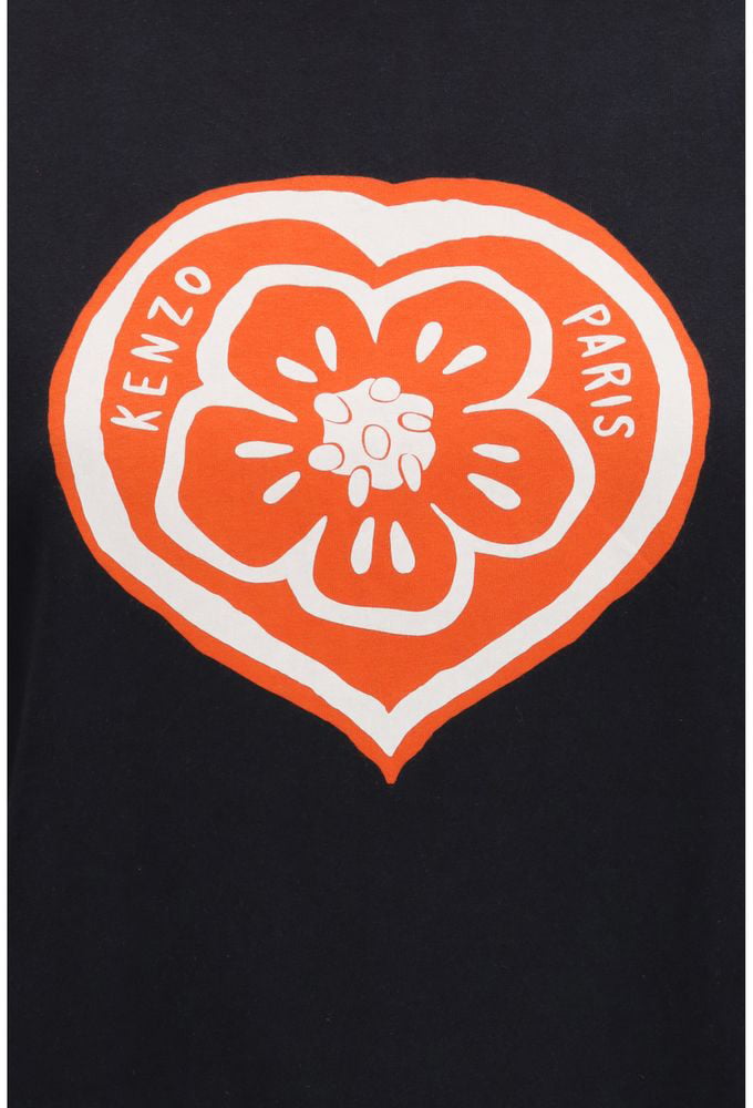 Kenzo Black Cotton T-Shirt Zwart