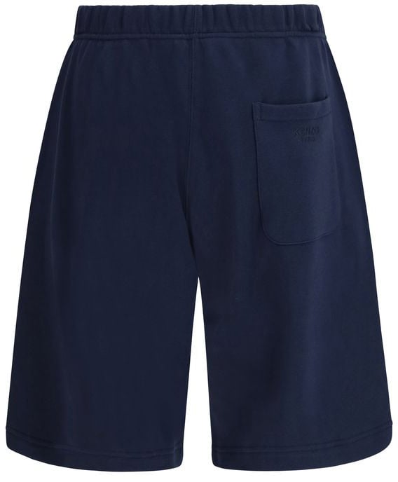 Kenzo Blue Cotton Bermuda Shorts Blauw