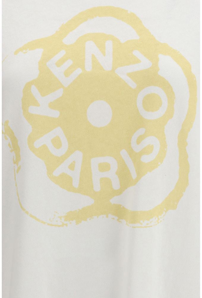 Kenzo White Cotton T-Shirt Wit