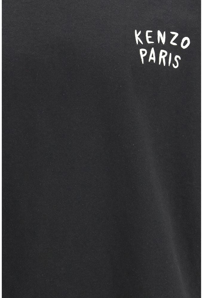 Kenzo Black Cotton Long Sleeve T-Shirt Zwart