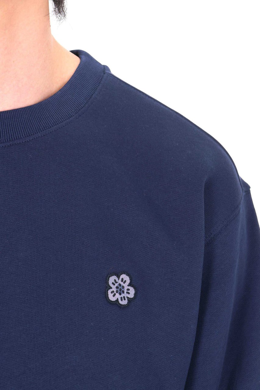 Kenzo Boke Flower Lightweight Molleton Crewneck Sweatshirt Zwart
