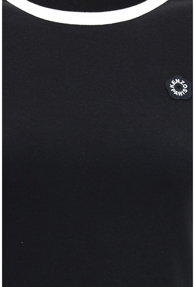 Kenzo Black Cotton T-Shirt Zwart
