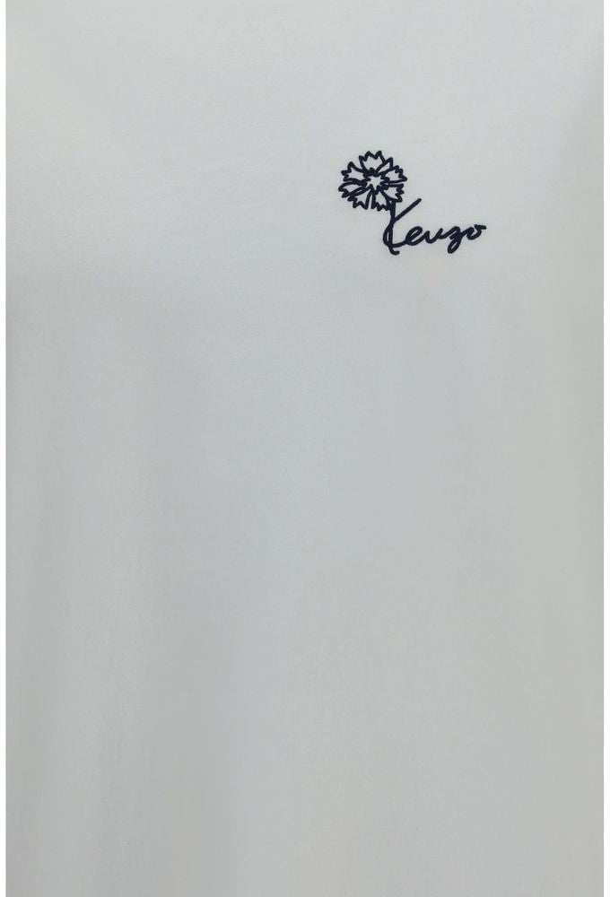 Kenzo White Cotton T-Shirt Wit
