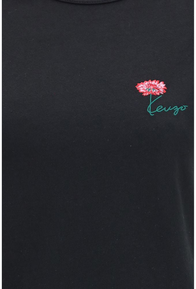 Kenzo Black Cotton T-Shirt Zwart