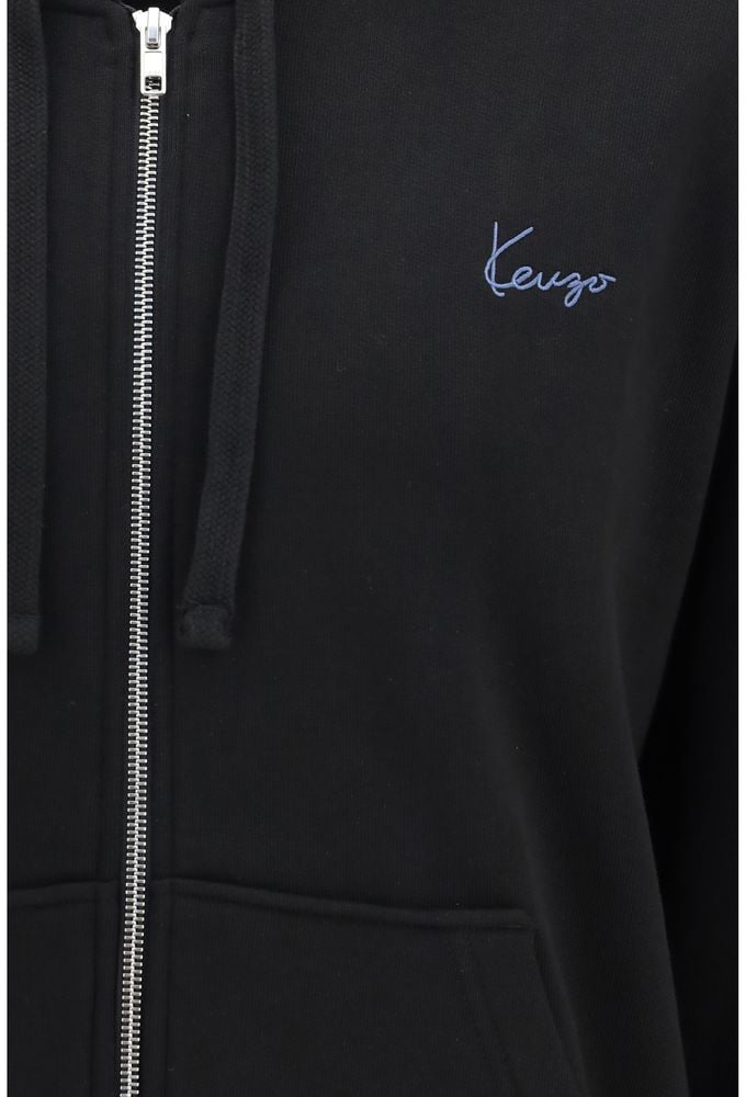 Kenzo Black Cotton Sweatshirt Zwart