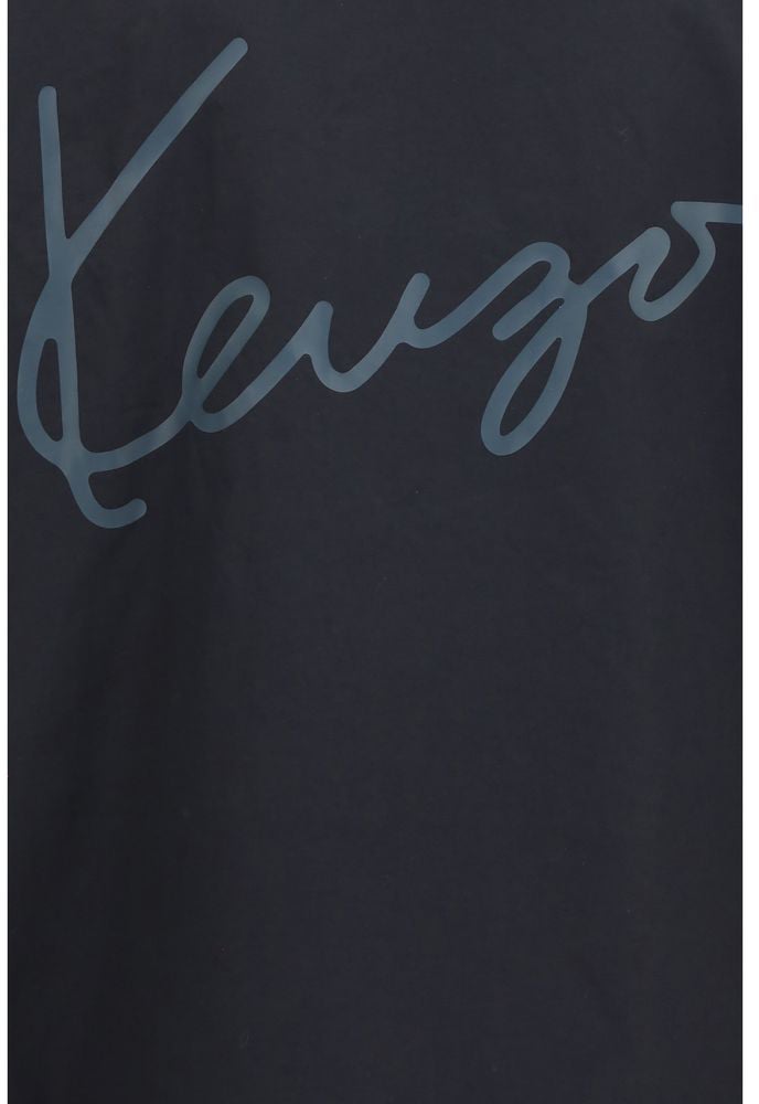 Kenzo Black Cotton Jacket Zwart