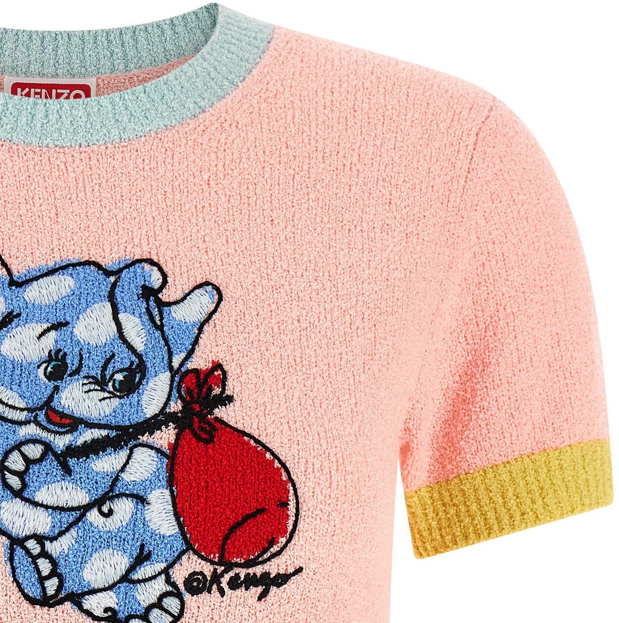 Kenzo Multicolor Cotton T-Shirt Divers