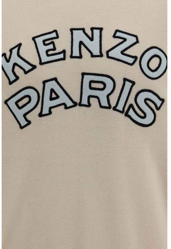 Kenzo Beige Wool Oves Aries Sweatshirt Beige
