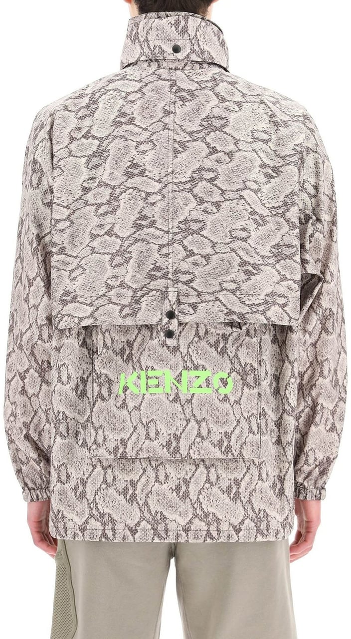 Kenzo Kenzo Snakeskin Printed Jacket Beige