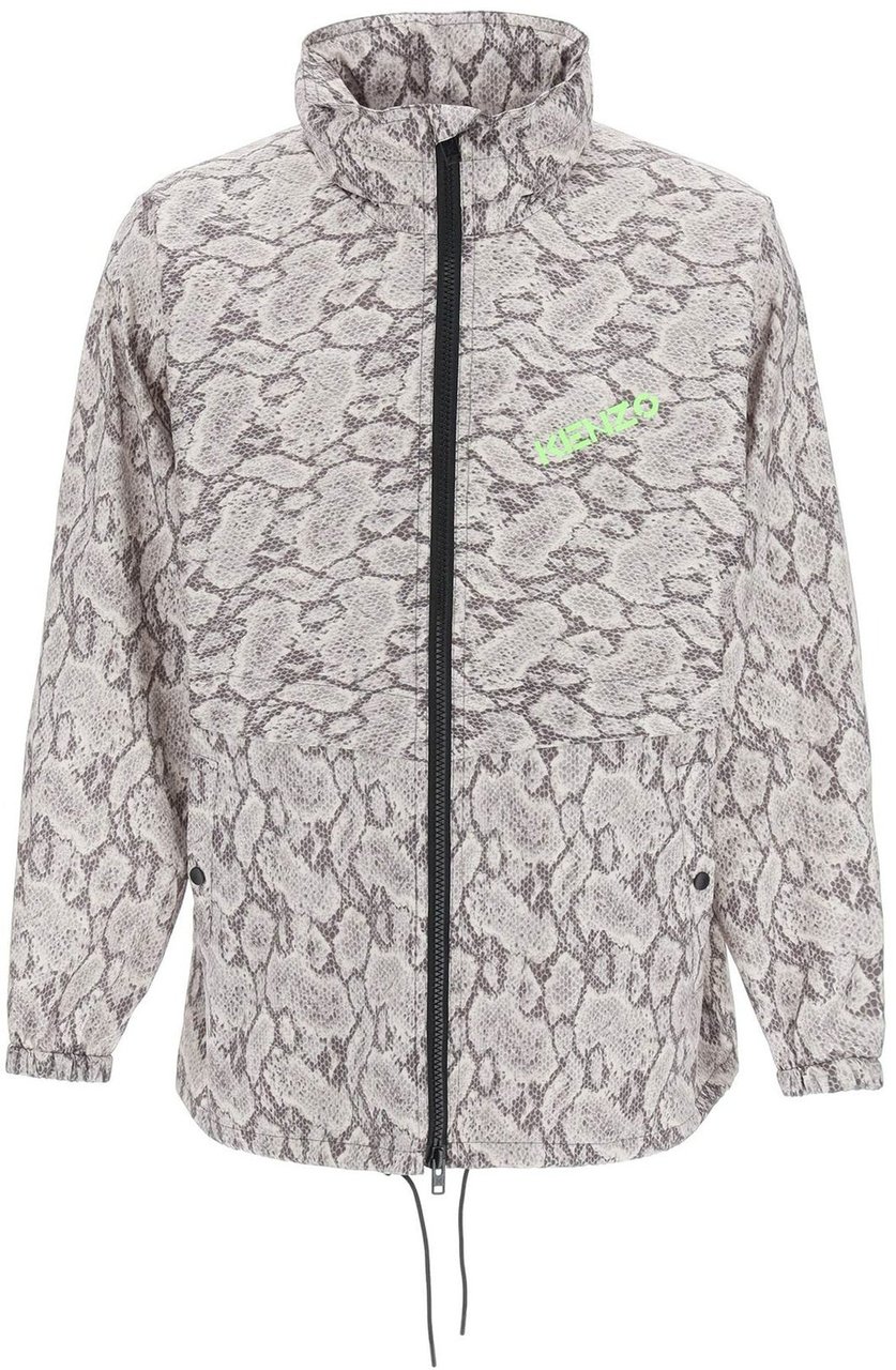 Kenzo Kenzo Snakeskin Printed Jacket Beige
