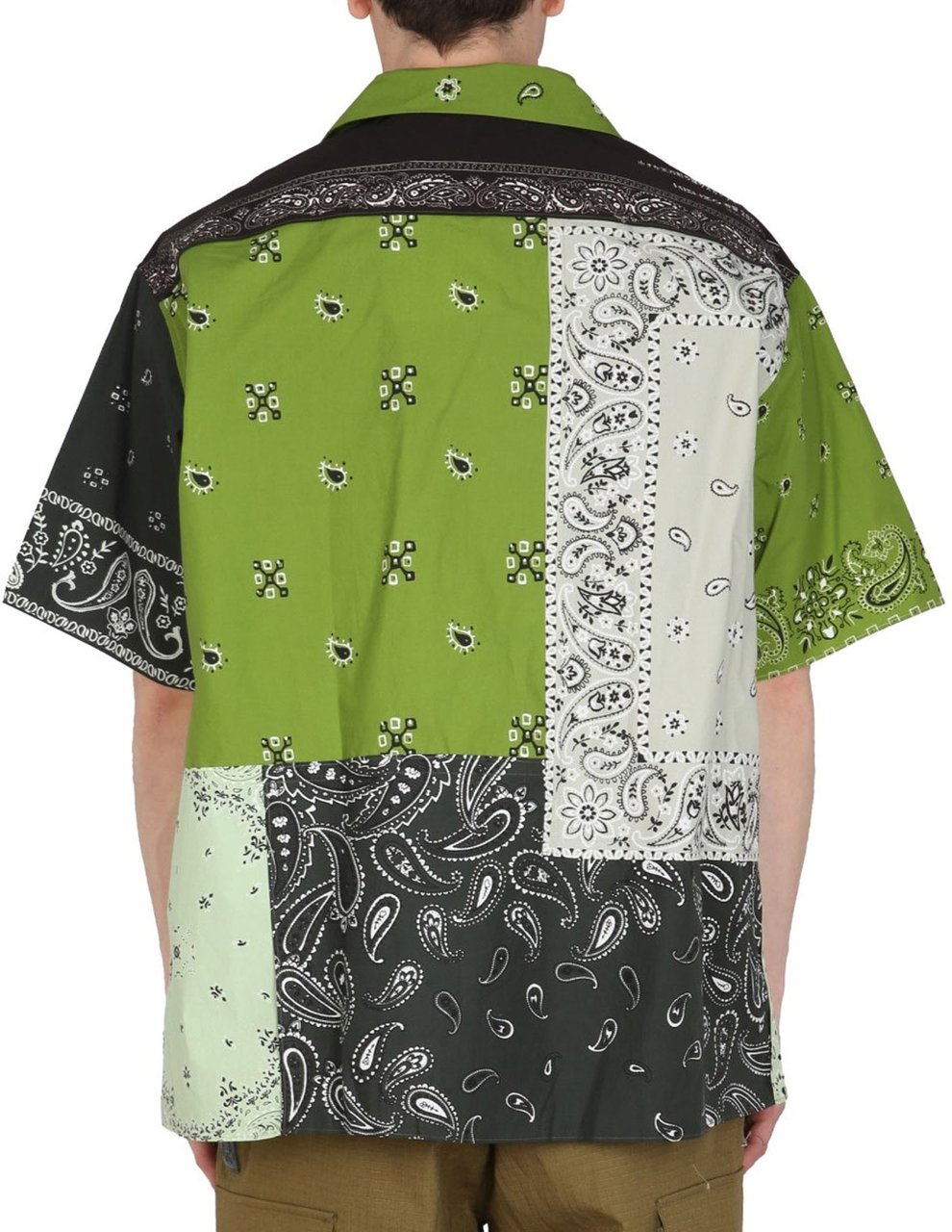 Kenzo Kenzo Patchwork Cotton Shirt Groen