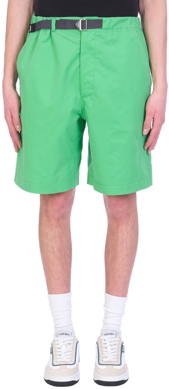 Kenzo Kenzo Cotton Shorts Groen