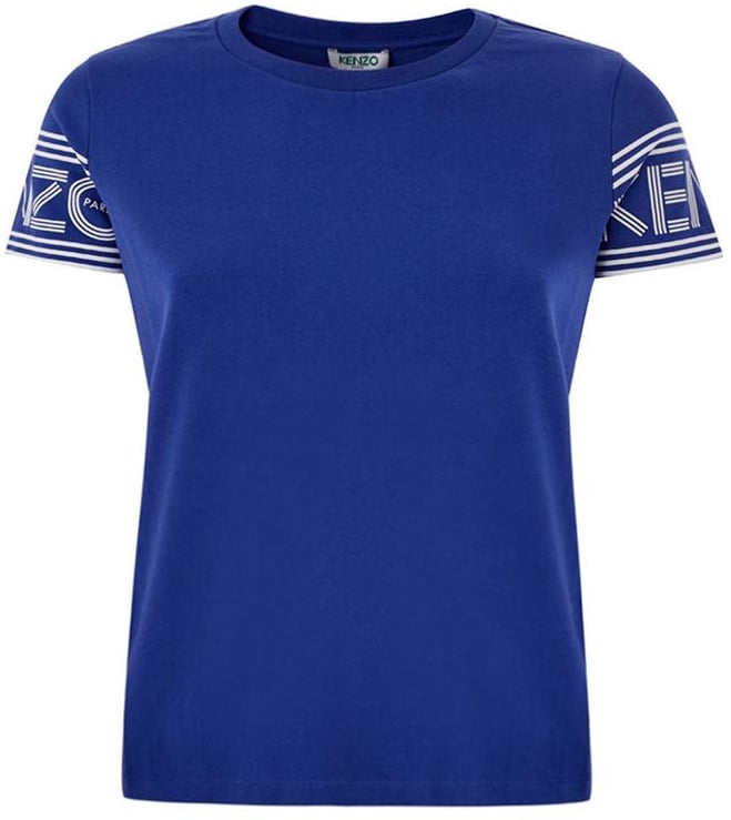 Kenzo Kenzo Blue Cotton T-Shirt Blauw