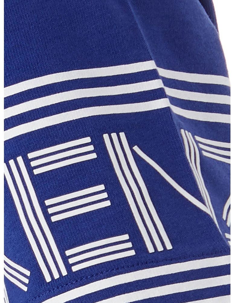 Kenzo Kenzo Blue Cotton T-Shirt Blauw