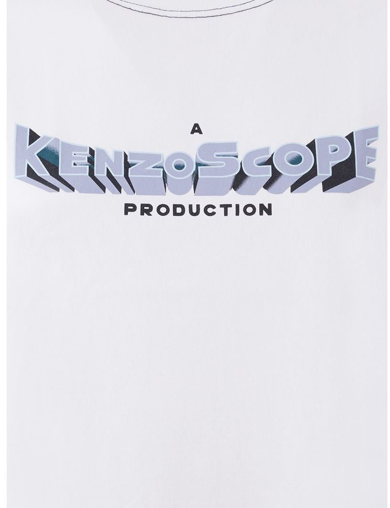 Kenzo Kenzo White Cotton T-Shirt Wit