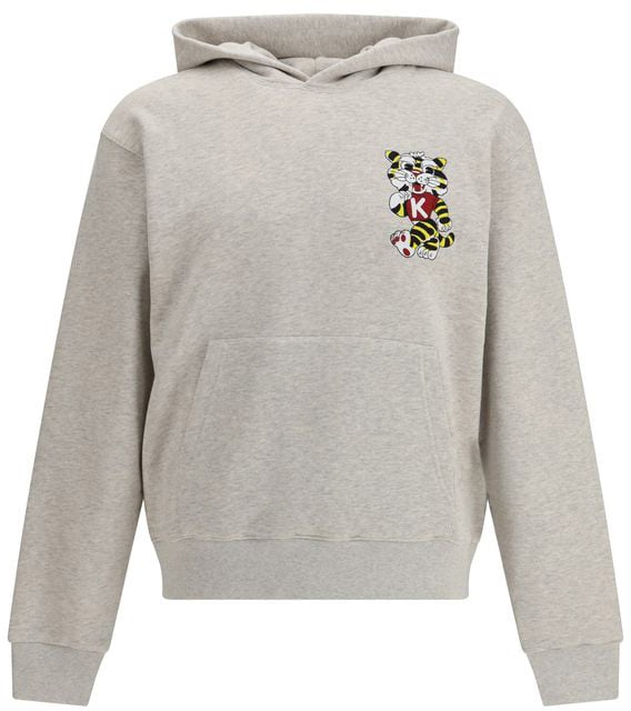 Kenzo Gray Cotton Sweatshirt Zwart