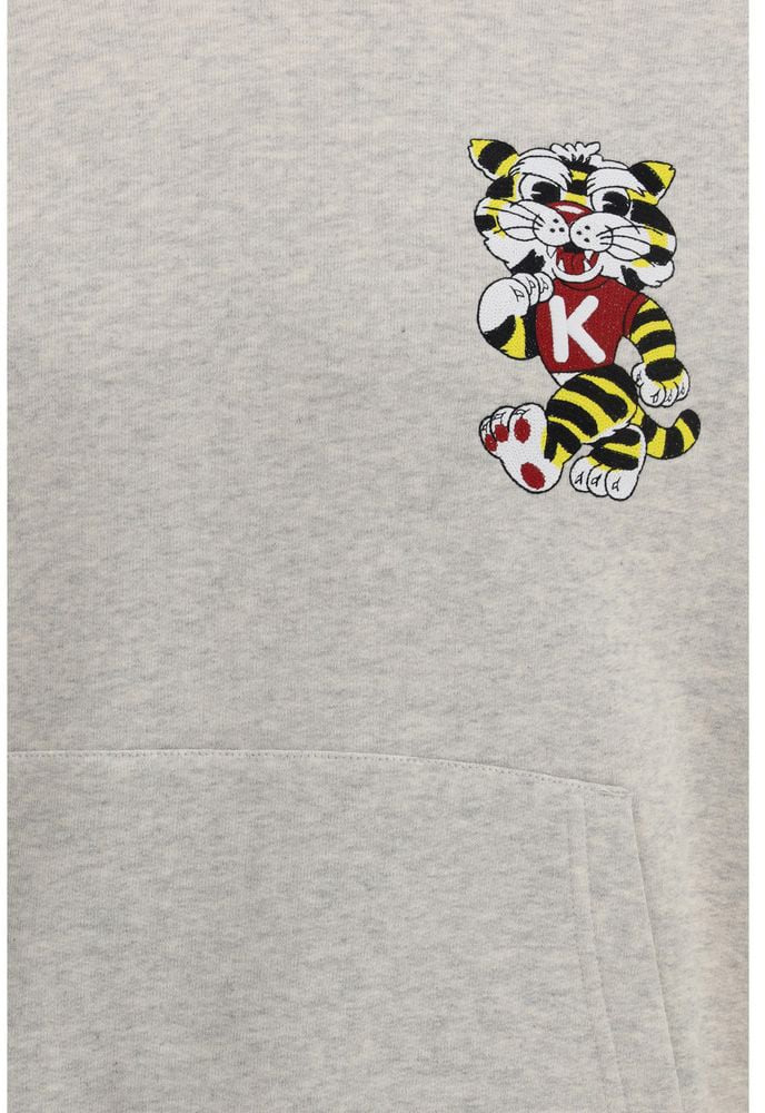 Kenzo Gray Cotton Sweatshirt Zwart