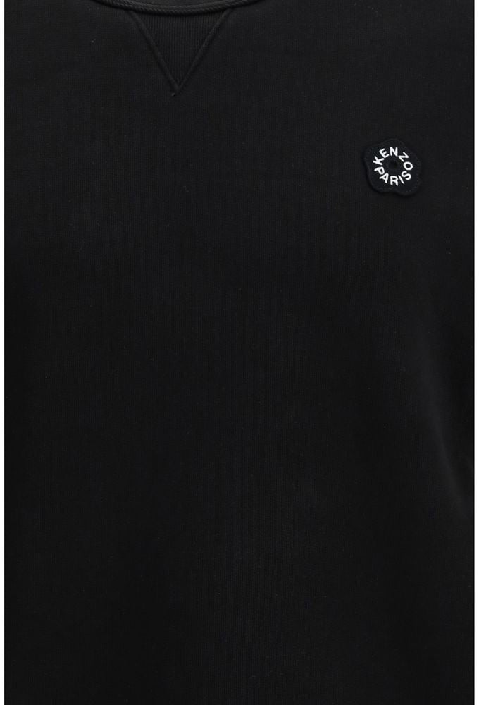 Kenzo Black Cotton Sweatshirt Zwart