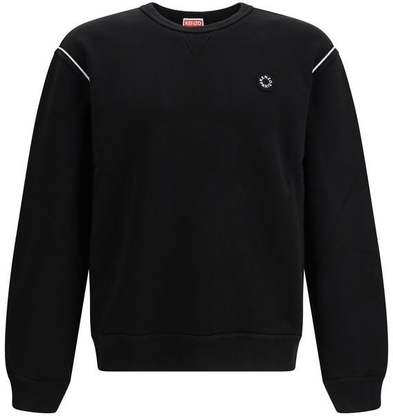 Kenzo Black Cotton Sweatshirt Zwart