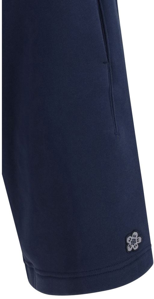 Kenzo Blue Cotton Bermuda Shorts Blauw