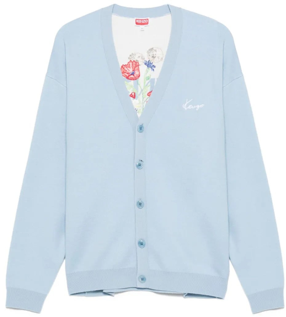 Kenzo cardigan a imprime floral Blauw