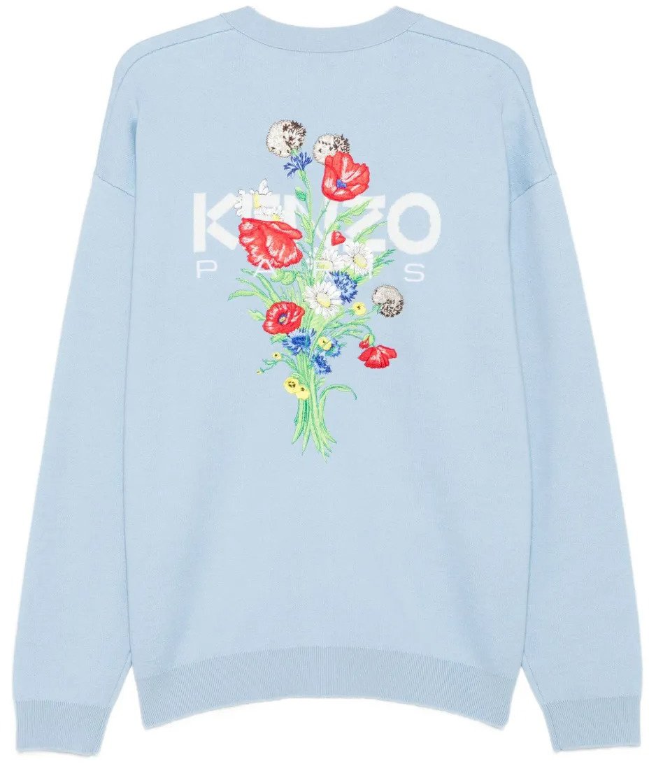 Kenzo cardigan a imprime floral Blauw