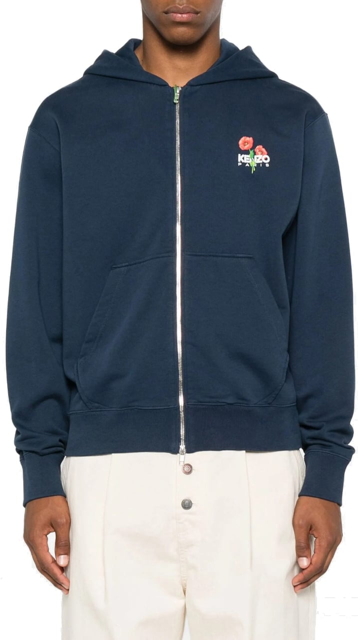 Kenzo classic full zip hoodie Blauw