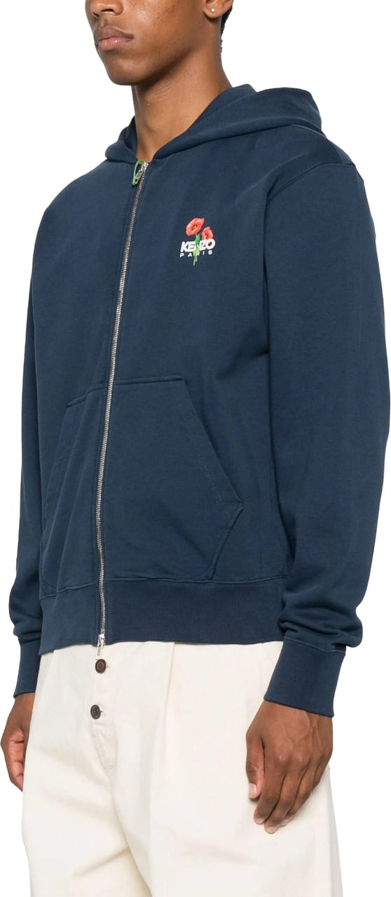 Kenzo classic full zip hoodie Blauw
