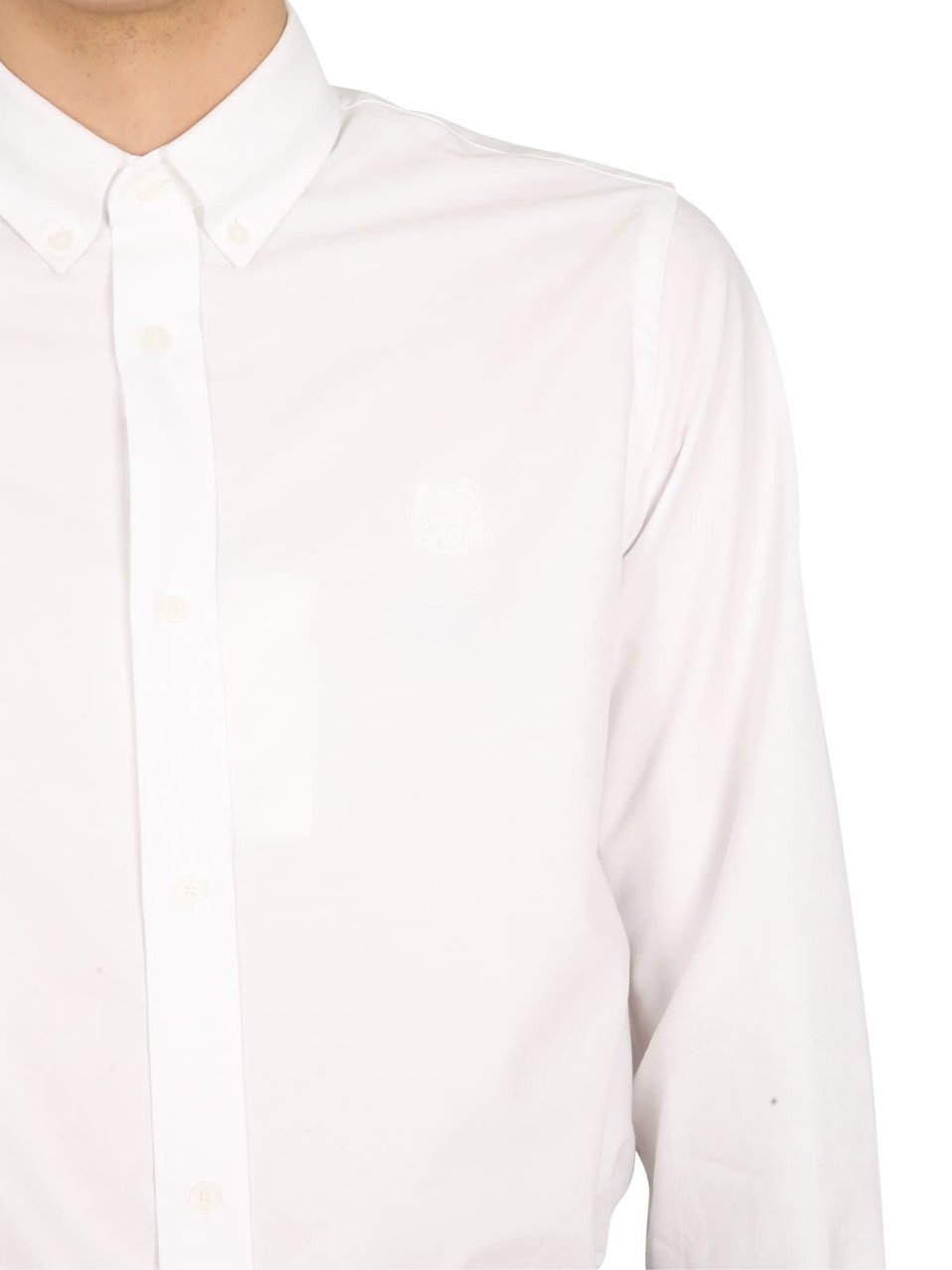 Kenzo Tiger Crest Logo Shirt Wit