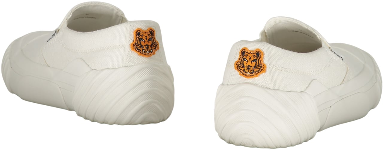 Kenzo Canvas slip-on sneakers Wit