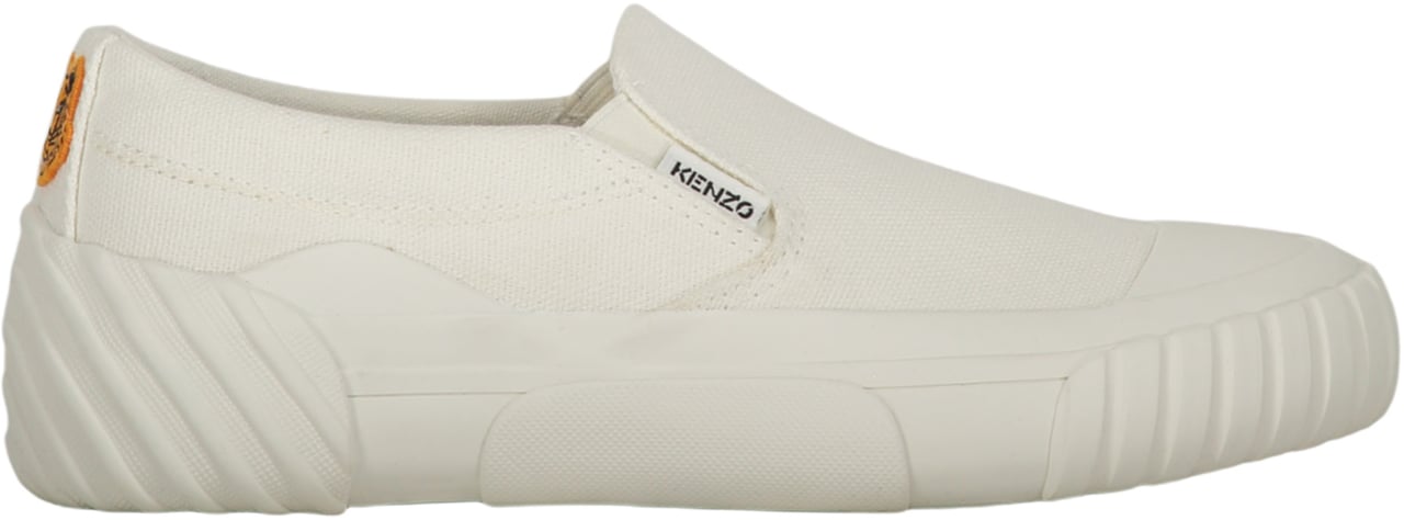 Kenzo Canvas slip-on sneakers Wit