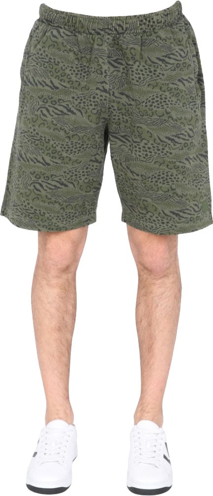 Kenzo Mid-Thigh Bermuda Shorts Grijs