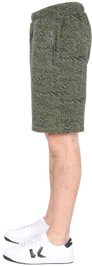 Kenzo Mid-Thigh Bermuda Shorts Grijs