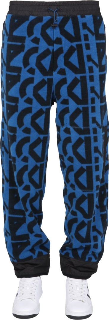 Kenzo Jogging Pants With Monogram Logo Zwart