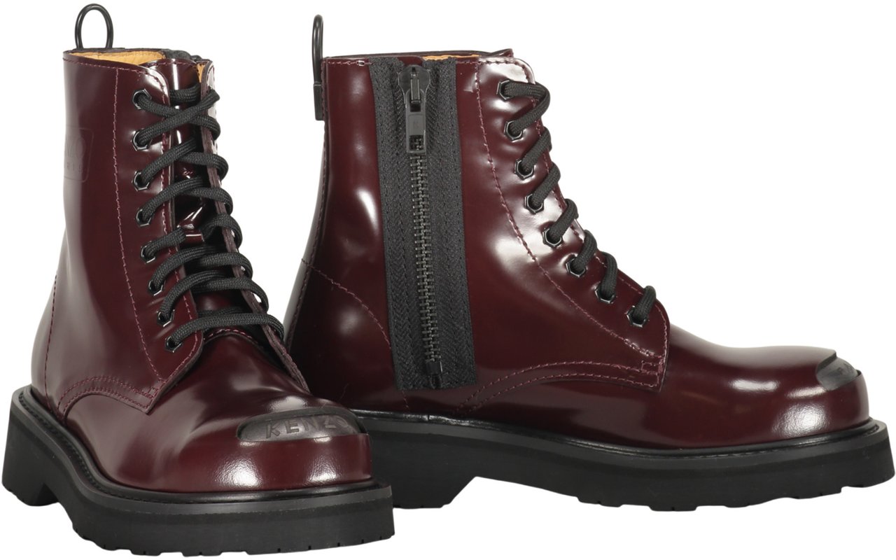 Kenzo Leather ankle boots Rood