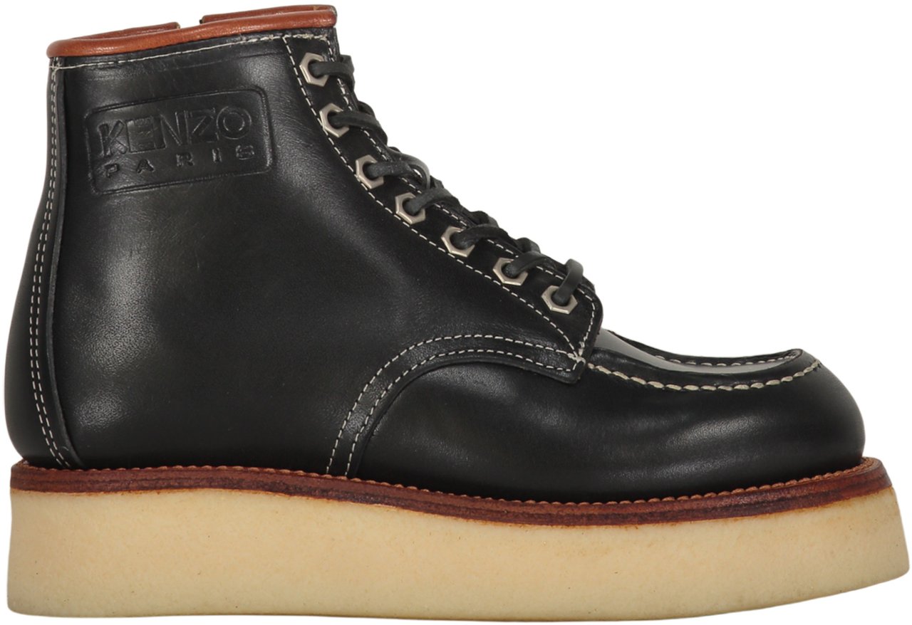 Kenzo Leather ankle boots Zwart