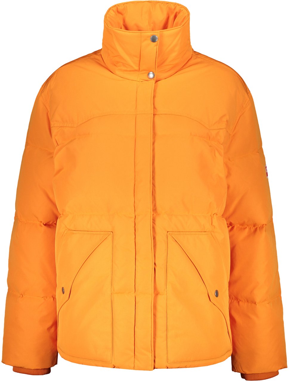 Kenzo Zip and snap button fastening down jacket Oranje