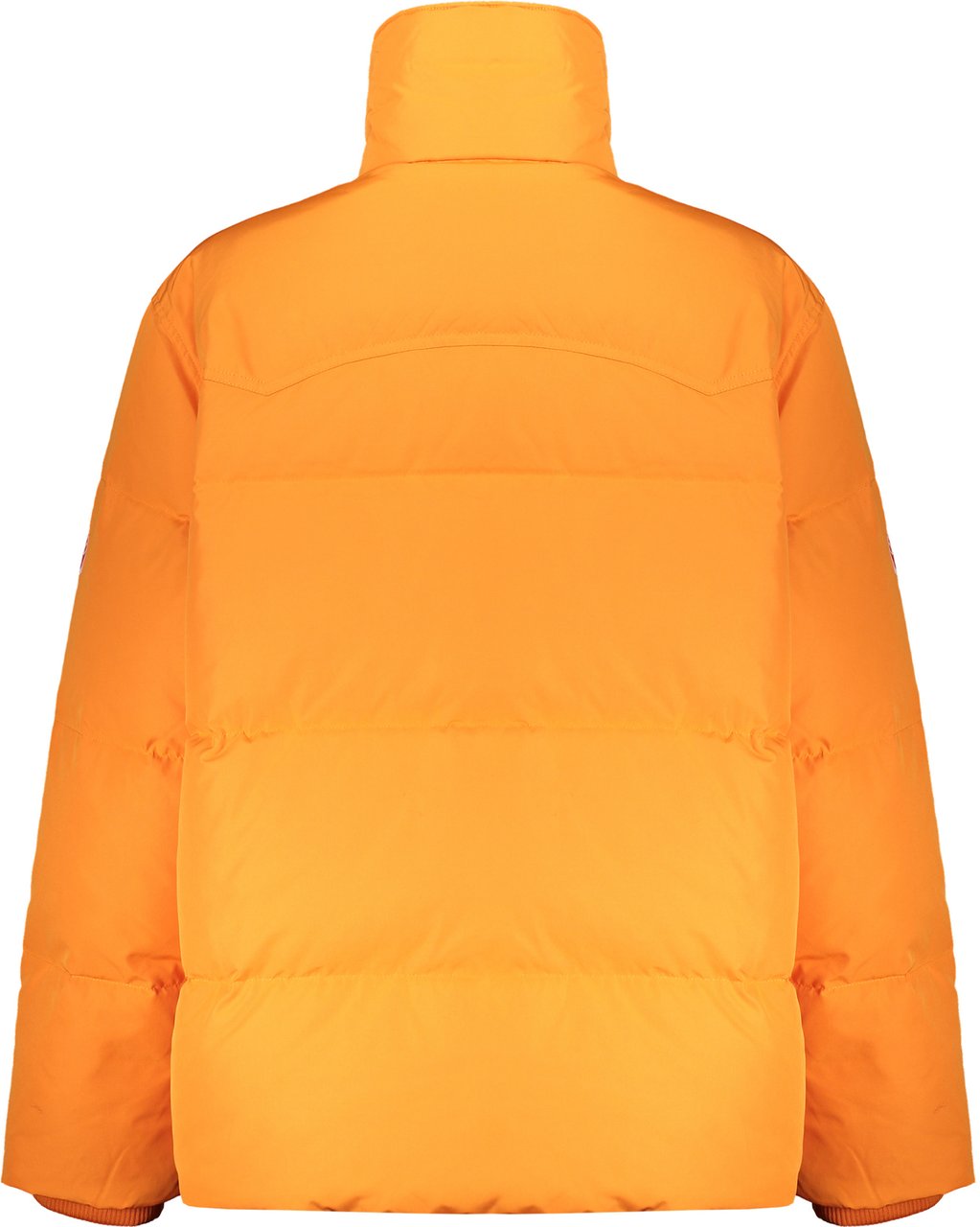 Kenzo Zip and snap button fastening down jacket Oranje