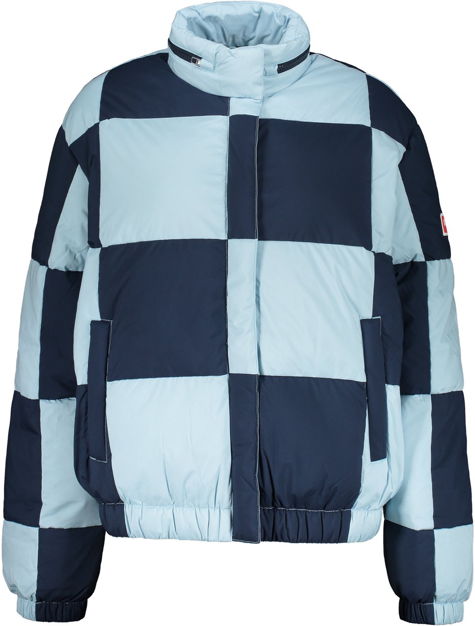 Kenzo Zip and snap button fastening down jacket Blauw