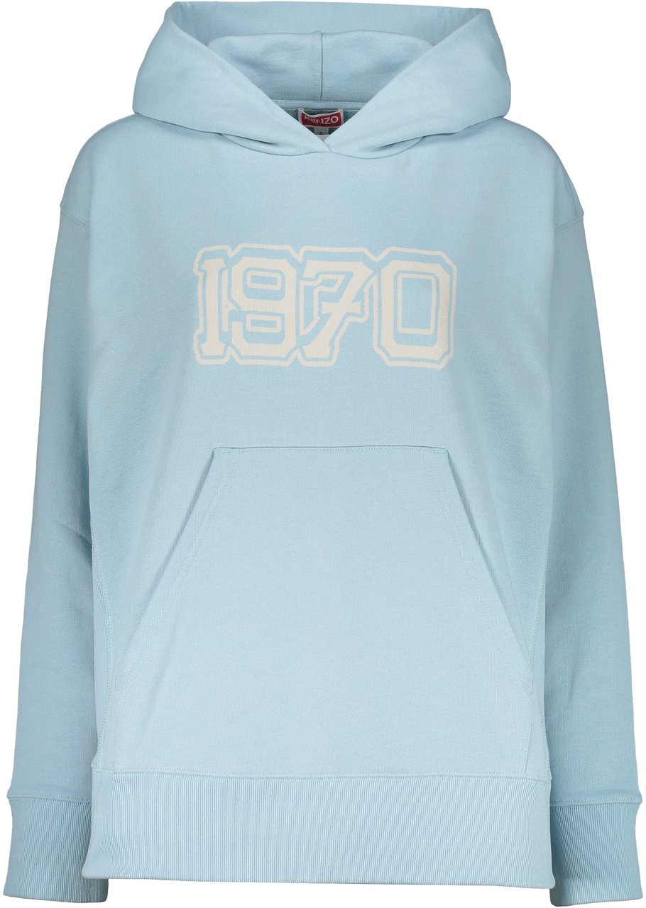 Kenzo Cotton hoodie Lichtblauw